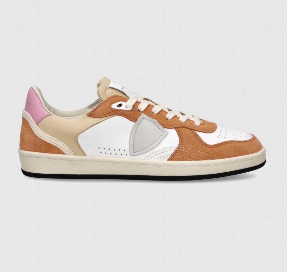 NEW PHILIPPE MODEL women's pgal sneakers in white coral